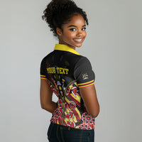 Personalised Uganda 64th Anniversary Women Polo Shirt Happy Independence Day