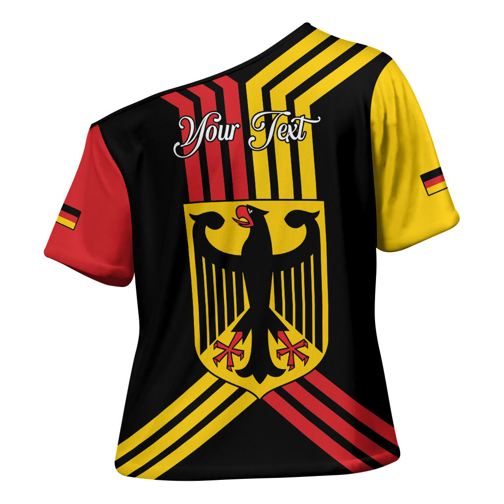 Personalised Tag Der Deutschen Einheit Cross Shoulder Shirt Happy Unity Day