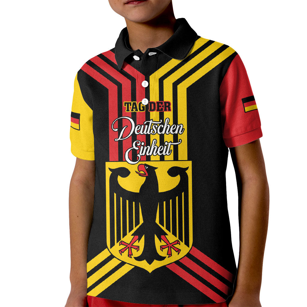 Personalised Tag Der Deutschen Einheit Kid Polo Shirt Happy Unity Day