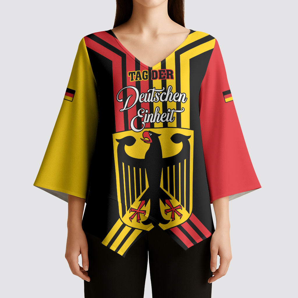 Personalised Tag Der Deutschen Einheit Kimono Sleeve Blouse Happy Unity Day