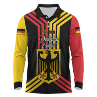 Personalised Tag Der Deutschen Einheit Long Sleeve Polo Shirt Happy Unity Day
