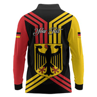 Personalised Tag Der Deutschen Einheit Long Sleeve Polo Shirt Happy Unity Day