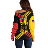 Personalised Tag Der Deutschen Einheit Off Shoulder Sweater Happy Unity Day