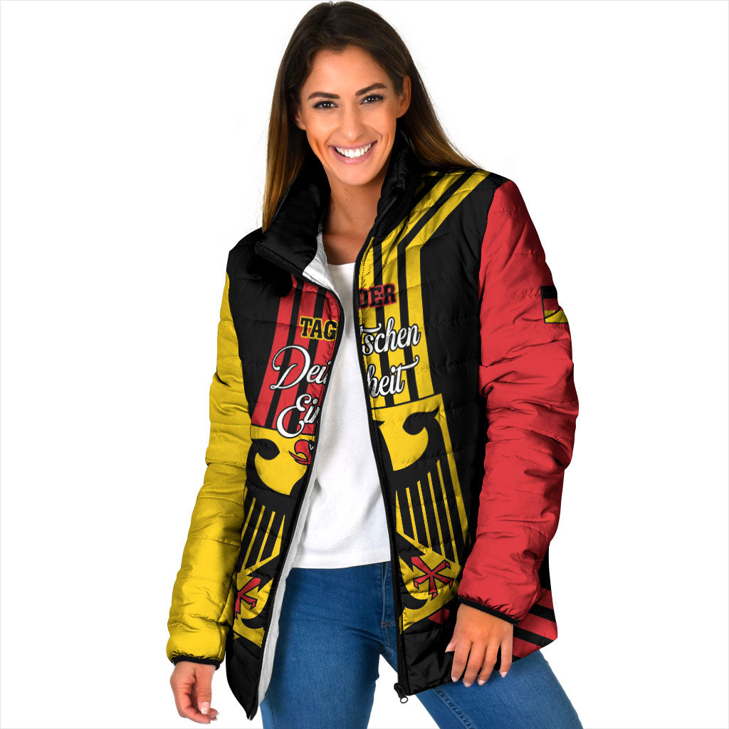 Personalised Tag Der Deutschen Einheit Padded Jacket Happy Unity Day