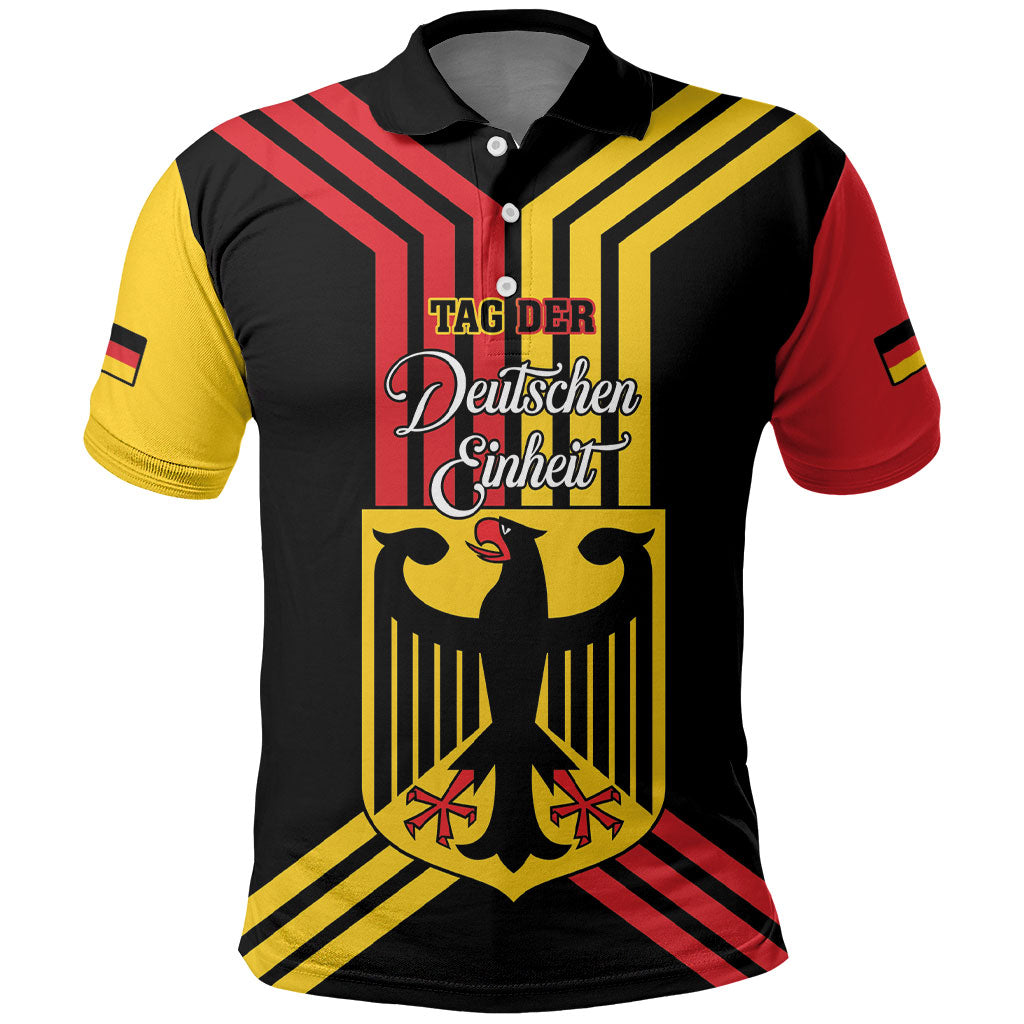 Personalised Tag Der Deutschen Einheit Polo Shirt Happy Unity Day