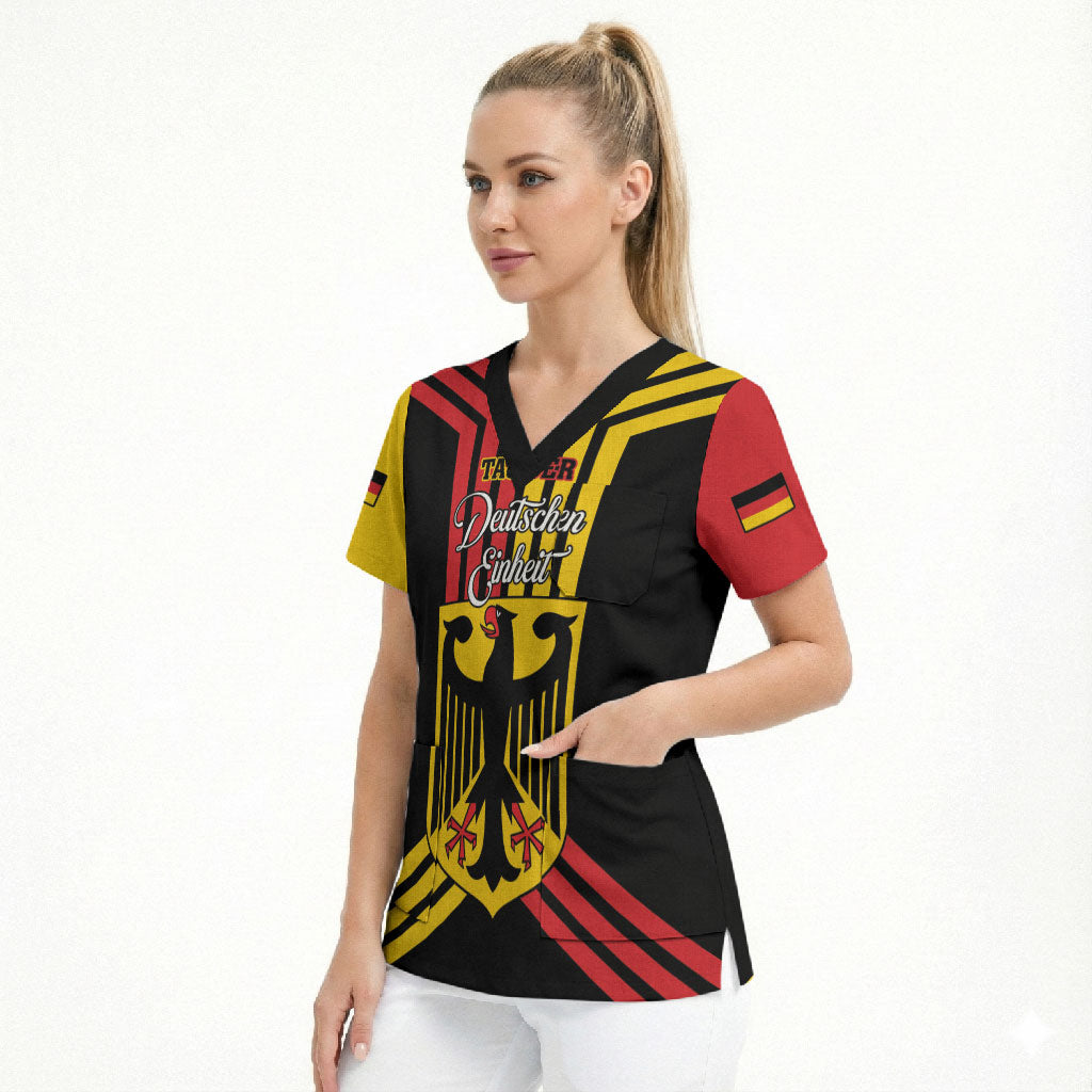 Personalised Tag Der Deutschen Einheit Scrub Top Happy Unity Day