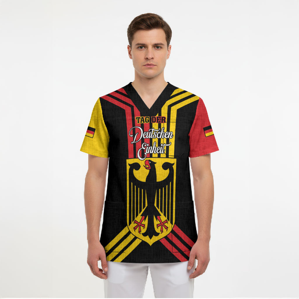 Personalised Tag Der Deutschen Einheit Scrub Top Happy Unity Day