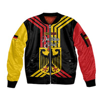 Personalised Tag Der Deutschen Einheit Sleeve Zip Bomber Jacket Happy Unity Day