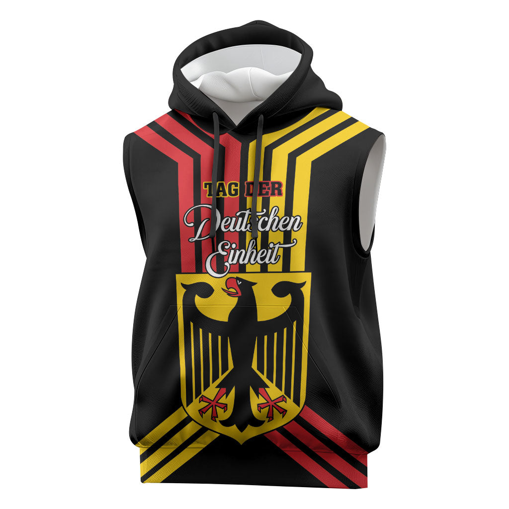 Personalised Tag Der Deutschen Einheit Sleeveless Hoodie Happy Unity Day