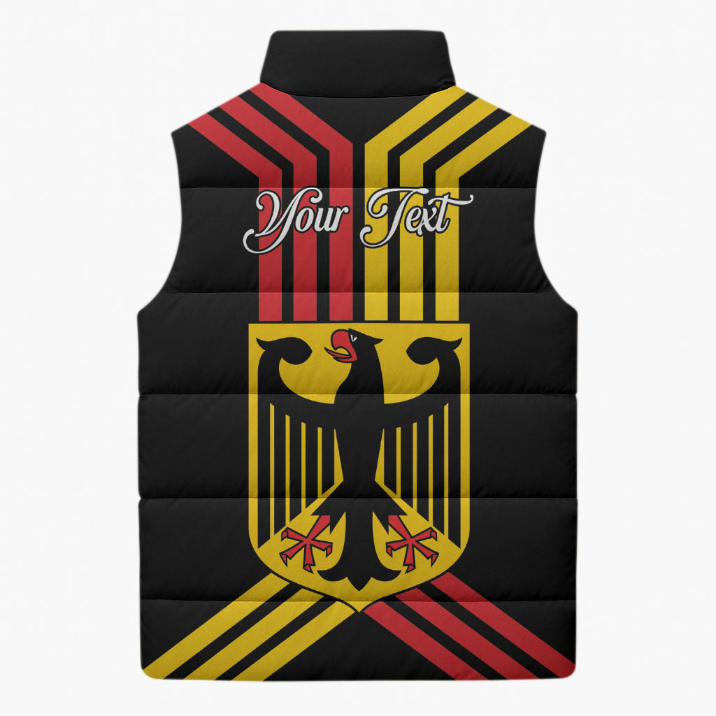 Personalised Tag Der Deutschen Einheit Sleeveless Puffer Jacket Happy Unity Day