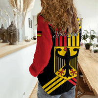 Personalised Tag Der Deutschen Einheit Women Casual Shirt Happy Unity Day