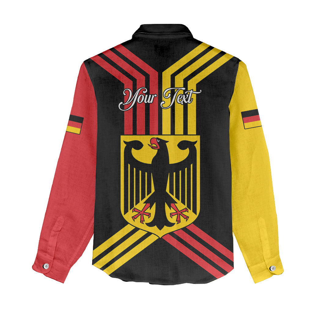 Personalised Tag Der Deutschen Einheit Women Casual Shirt Happy Unity Day
