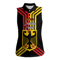 Personalised Tag Der Deutschen Einheit Women Sleeveless Polo Shirt Happy Unity Day