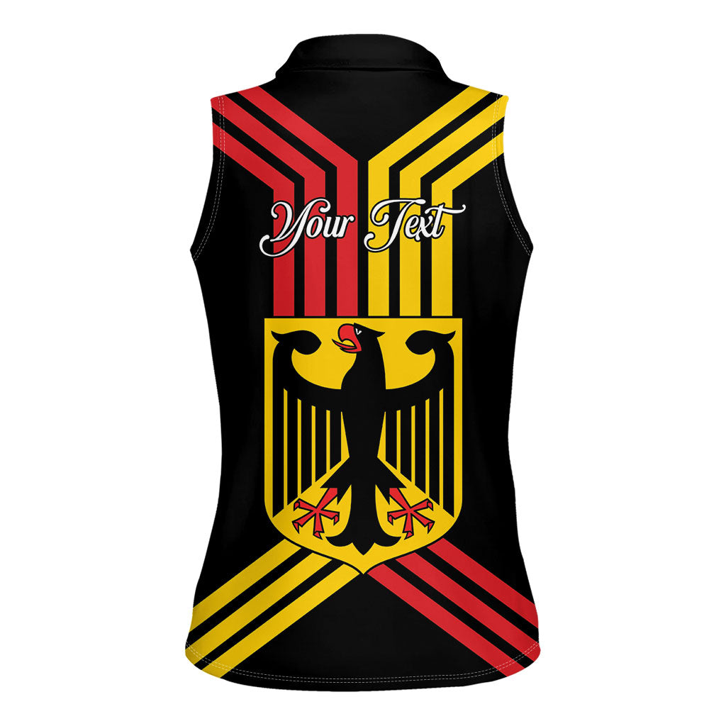 Personalised Tag Der Deutschen Einheit Women Sleeveless Polo Shirt Happy Unity Day