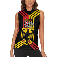 Personalised Tag Der Deutschen Einheit Women Sleeveless Polo Shirt Happy Unity Day