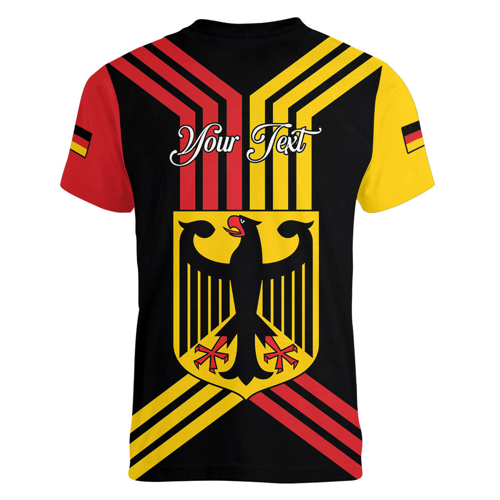 Personalised Tag Der Deutschen Einheit Women V-Neck T-Shirt Happy Unity Day