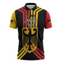 Personalised Tag Der Deutschen Einheit Zipper Polo Shirt Happy Unity Day