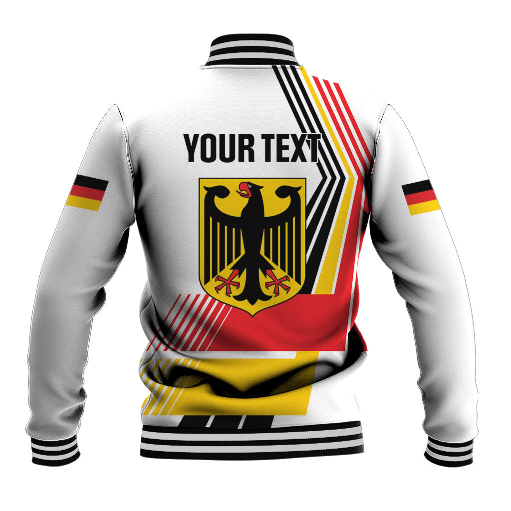 Personalised German Unity Day Baseball Jacket Deutschland Flag Stylized