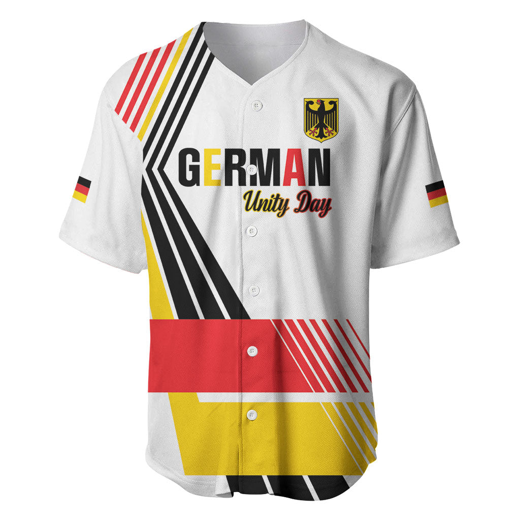 Personalised German Unity Day Baseball Jersey Deutschland Flag Stylized