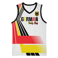 Personalised German Unity Day Basketball Jersey Deutschland Flag Stylized
