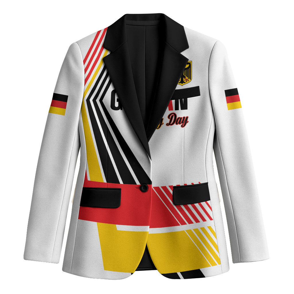 Personalised German Unity Day Blazer Deutschland Flag Stylized