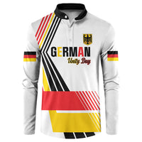 Personalised German Unity Day Button Sweatshirt Deutschland Flag Stylized