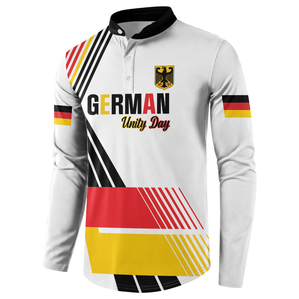 Personalised German Unity Day Button Sweatshirt Deutschland Flag Stylized