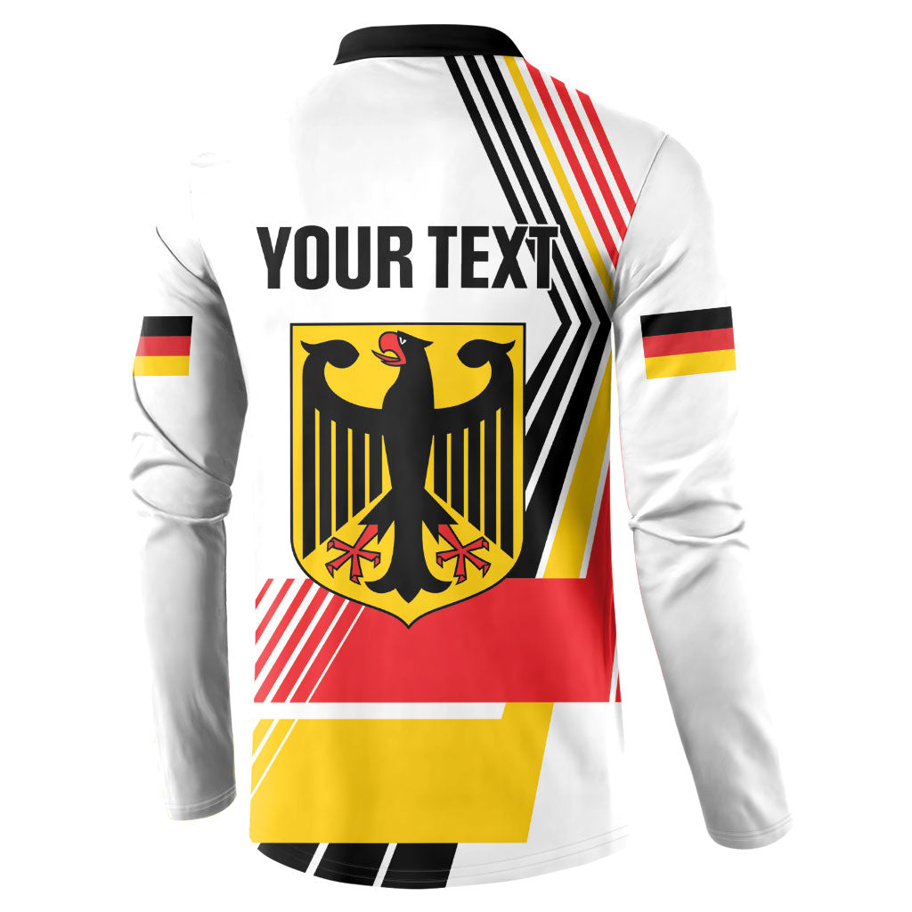 Personalised German Unity Day Button Sweatshirt Deutschland Flag Stylized