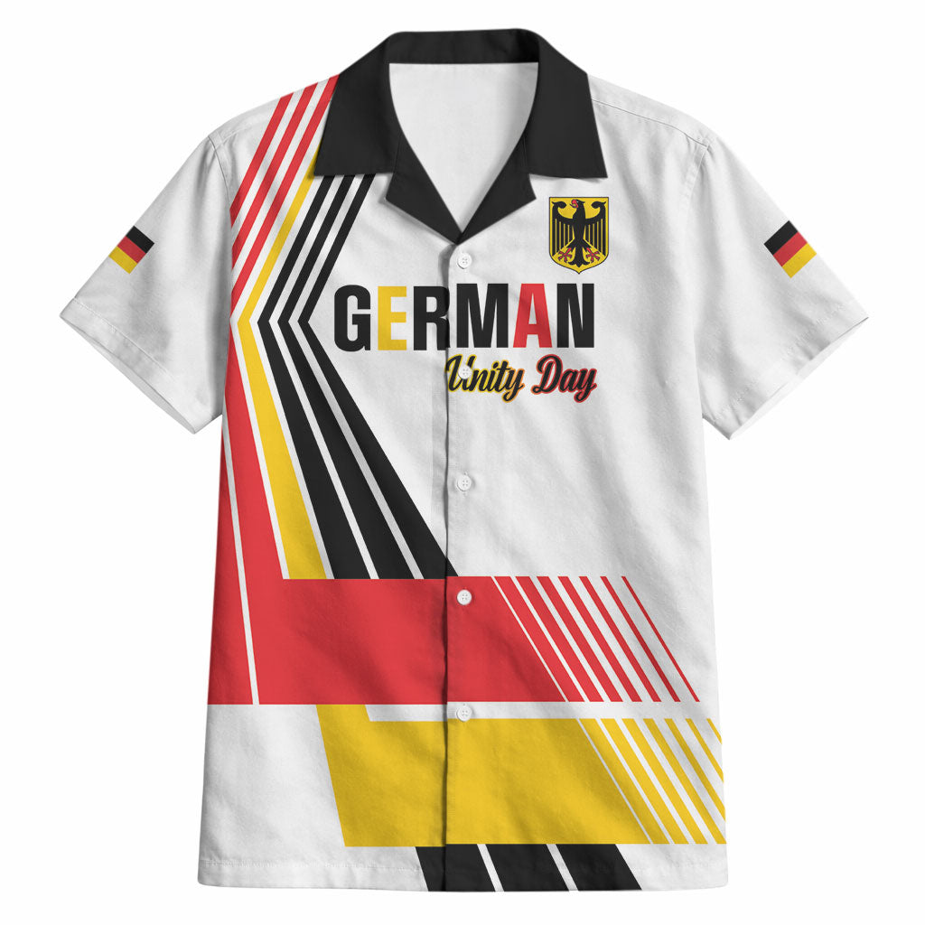 Personalised German Unity Day Hawaiian Shirt Deutschland Flag Stylized