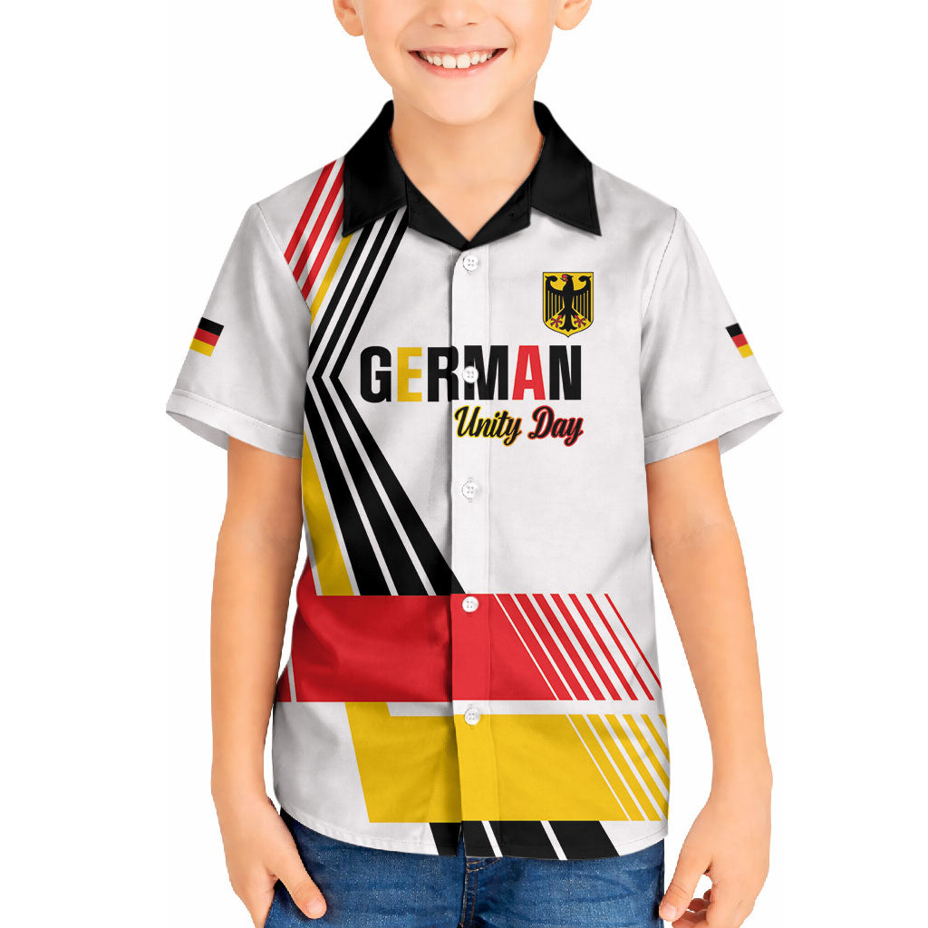 Personalised German Unity Day Hawaiian Shirt Deutschland Flag Stylized