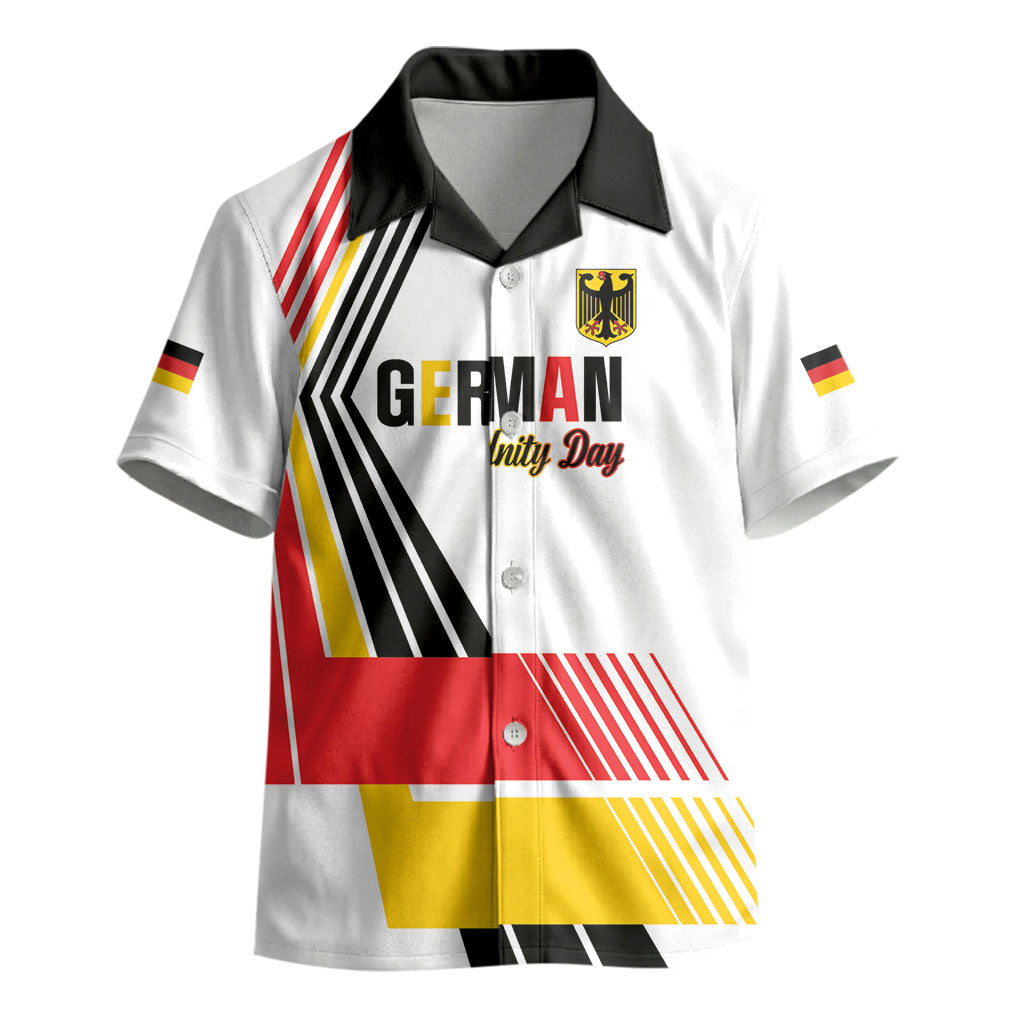 Personalised German Unity Day Kid Hawaiian Shirt Deutschland Flag Stylized