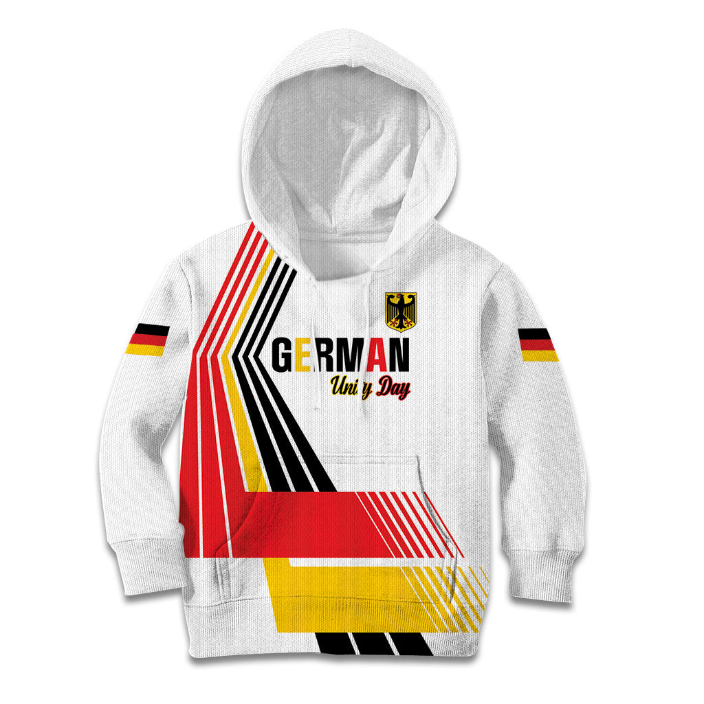 Personalised German Unity Day Kid Hoodie Deutschland Flag Stylized