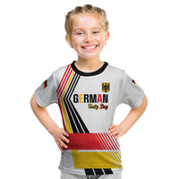 Personalised German Unity Day Kid T Shirt Deutschland Flag Stylized
