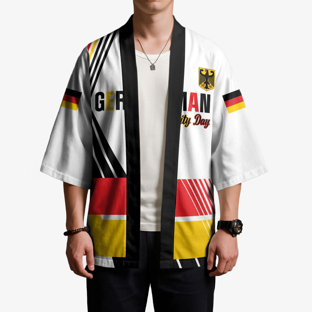 Personalised German Unity Day Kimono Deutschland Flag Stylized