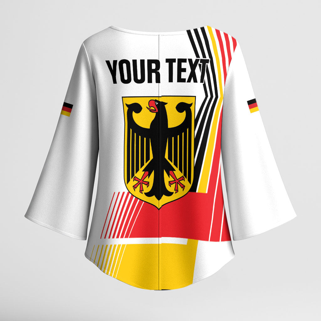 Personalised German Unity Day Kimono Sleeve Blouse Deutschland Flag Stylized