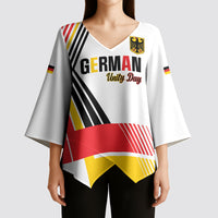 Personalised German Unity Day Kimono Sleeve Blouse Deutschland Flag Stylized
