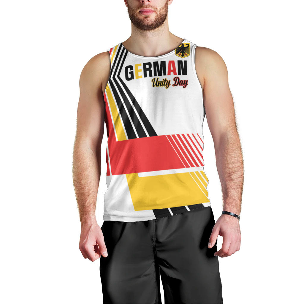 Personalised German Unity Day Men Tank Top Deutschland Flag Stylized