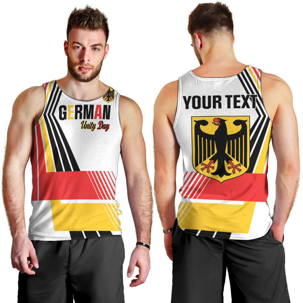 Personalised German Unity Day Men Tank Top Deutschland Flag Stylized