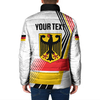 Personalised German Unity Day Padded Jacket Deutschland Flag Stylized