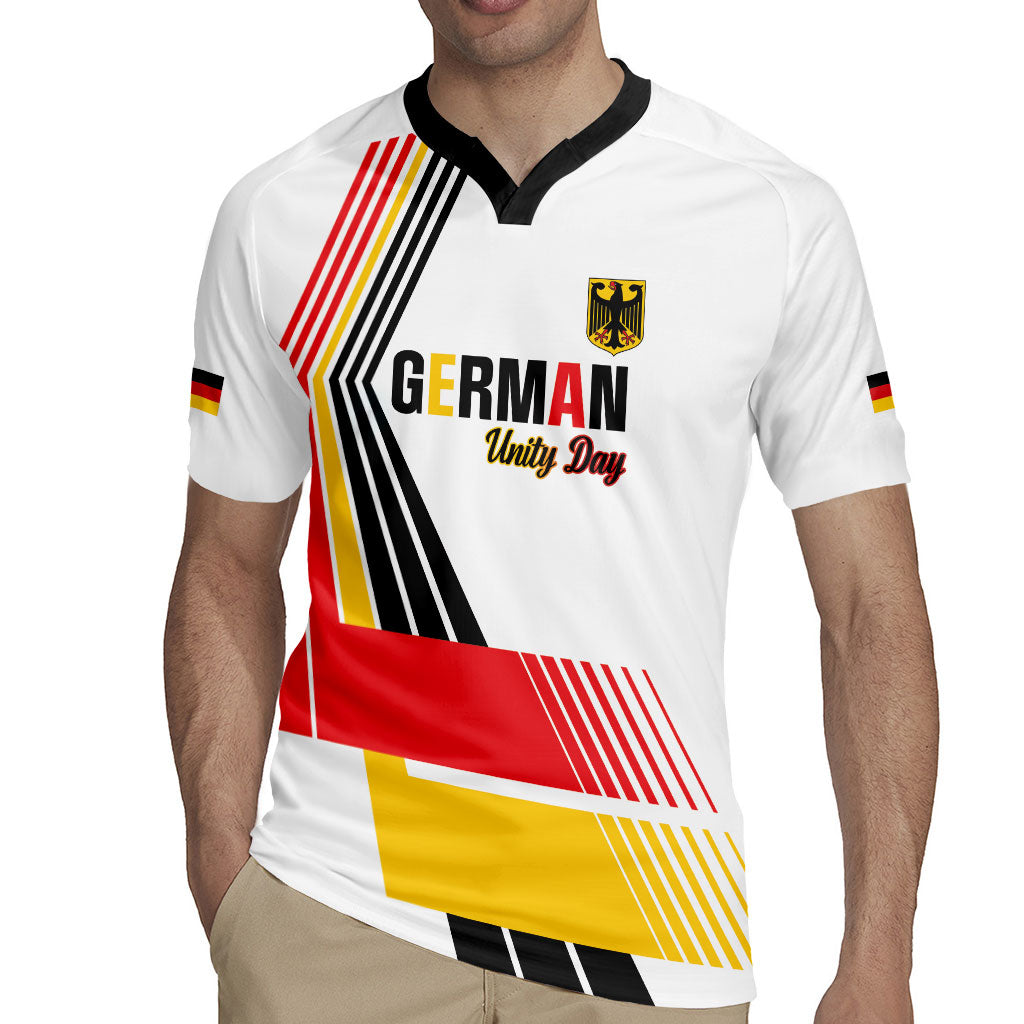 Personalised German Unity Day Rugby Jersey Deutschland Flag Stylized