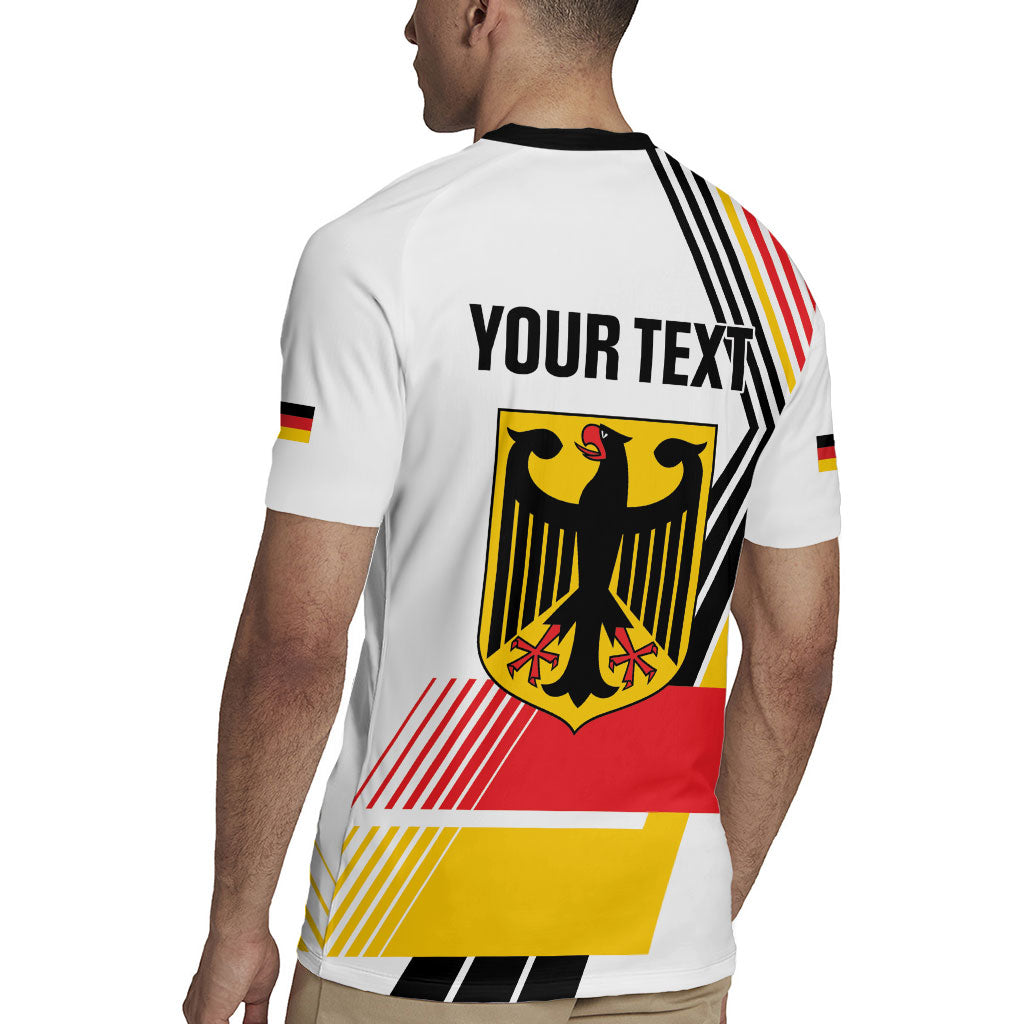 Personalised German Unity Day Rugby Jersey Deutschland Flag Stylized