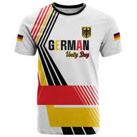 Personalised German Unity Day T Shirt Deutschland Flag Stylized