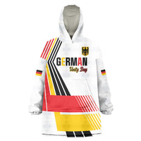 Personalised German Unity Day Wearable Blanket Hoodie Deutschland Flag Stylized