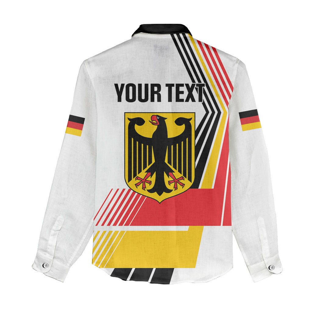 Personalised German Unity Day Women Casual Shirt Deutschland Flag Stylized