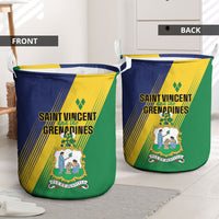 Saint Vincent and the Grenadines Laundry Basket Coat of Arms Flag Stylized