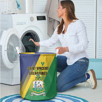 Saint Vincent and the Grenadines Laundry Basket Coat of Arms Flag Stylized
