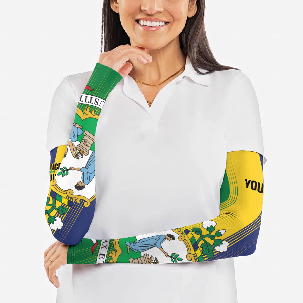 Personalised Saint Vincent and the Grenadines Arm Sleeves Coat of Arms Flag Stylized