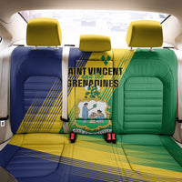 Saint Vincent and the Grenadines Back Car Seat Cover Coat of Arms Flag Stylized
