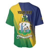 Personalised Saint Vincent and the Grenadines Baseball Jersey Coat of Arms Flag Stylized
