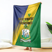 Saint Vincent and the Grenadines Blanket Coat of Arms Flag Stylized